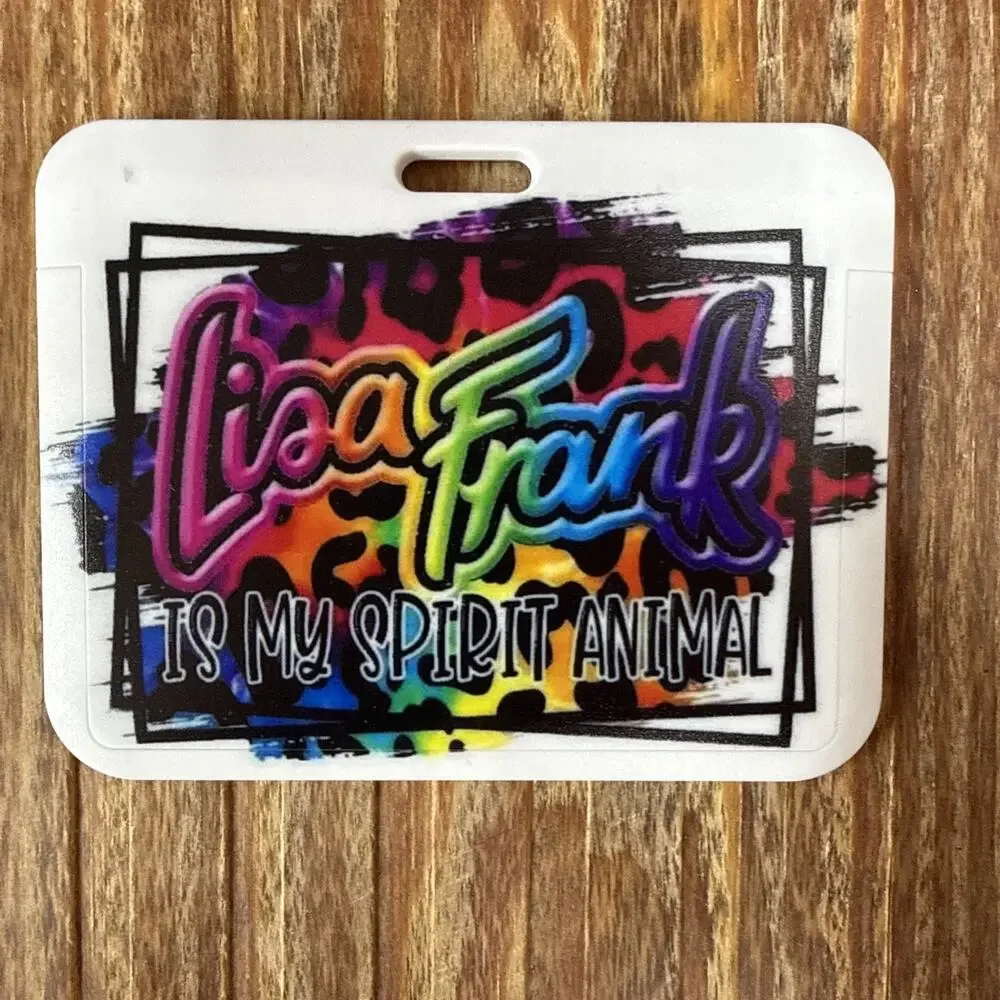 Lisa Frank Badge ID Holder